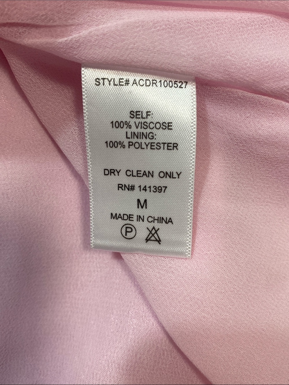 Astr Pink Tie-Shoulder Mini Dress with Ruched Bodice Size M 100% Viscose - Picture 10 of 16